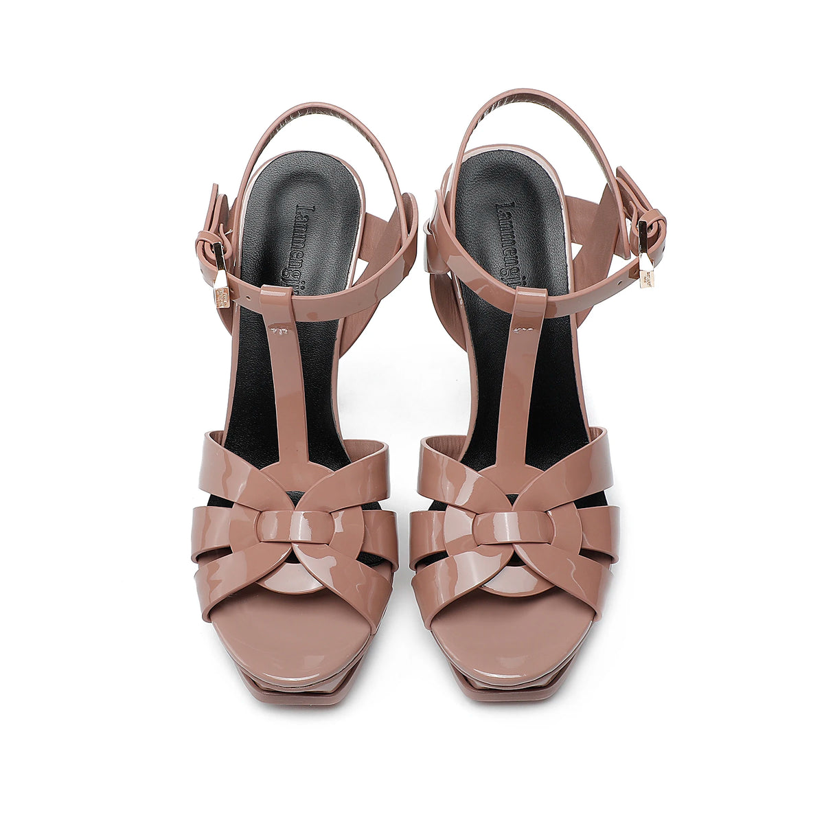 Nuovi sandali estivi da donna design del marchio sandali da festa fatti a mano di alta qualità tinta unita punta aperta 13CM eleganti tacchi alti 35-43
