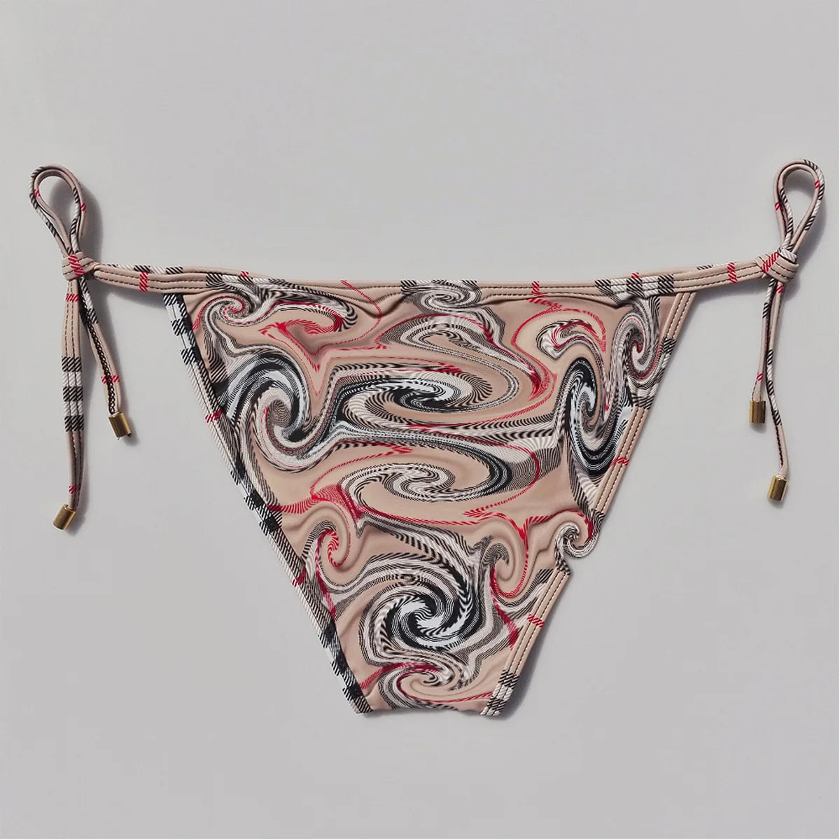 Sexy Slim Fit Dreipunkt-Bikini, zweiteiliges Badeanzug-Set mit Brustpolster ohne Bügel für erwachsene Frauen, sportlich, modisch, Polyester