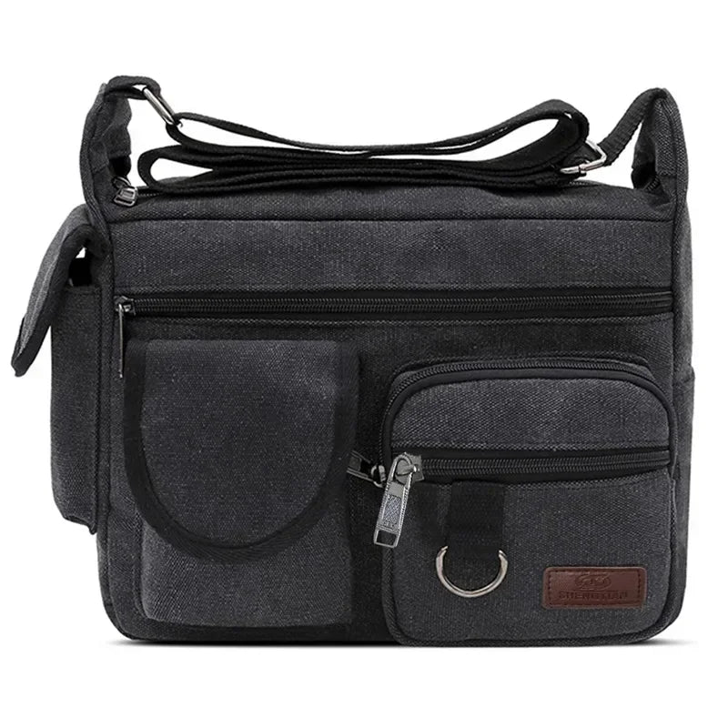 Borsa a Tracolla in Tela da Uomo, Borsa Casual da Viaggio, Borsa Messenger di Lusso, Borsa a Mano di Alta Qualità, Borsa da Petto alla Moda