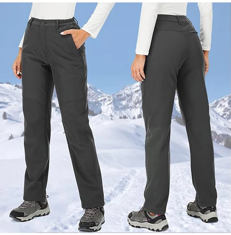 I pantaloni invernali da donna sono caldi, impermeabili, antivento, campeggio, viaggi all'aperto, alpinismo, ciclismo, pantaloni sportivi