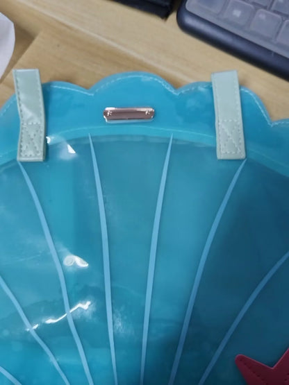 Miyagawa Borsa a conchiglia in PVC trasparente estivo Borsa a tracolla singola Design di nicchia coreano carino per borse a tracolla singole per ragazze