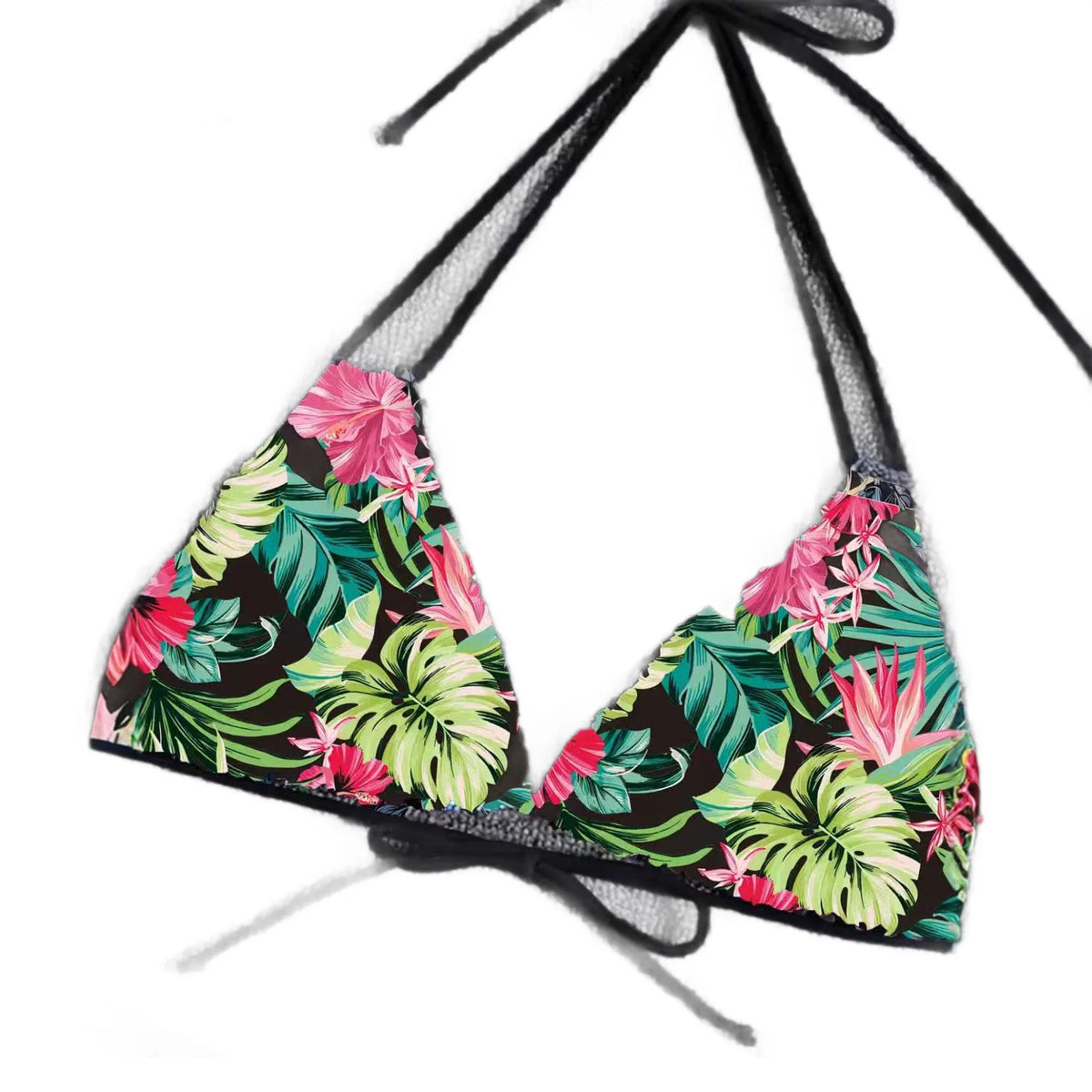 Sexy Floral Print Bikini Set Damen Bademode Zweiteiliger Strandanzug Triangel-Badeanzug Damen Schnür-Badeanzug Biquine Brasileiro