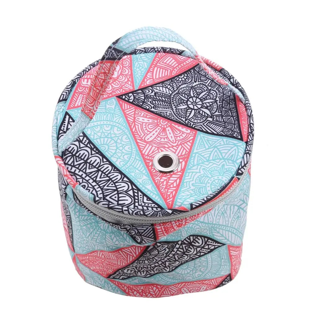 Borsa portaoggetti per filati Borse rotonde per filati di lana per maglieria Organizzatore Aghi per cucire all'uncinetto Borsa Strumenti per tessitura Accessori Ciotola Artigianato Tote