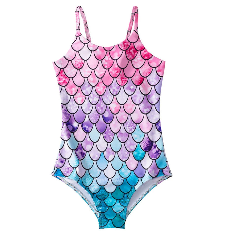 Costume da bagno a sirena per bambini costume da bagno intero per ragazze costume da bagno intero per ragazze Hot Spring Sling costume da bagno ad asciugatura rapida per sport acquatici