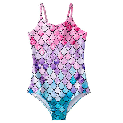 Costume da bagno a sirena per bambini costume da bagno intero per ragazze costume da bagno intero per ragazze Hot Spring Sling costume da bagno ad asciugatura rapida per sport acquatici
