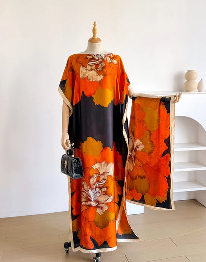 Summer Beach Women's Sexy Fashion Print Chiffon Smock Bikini Cover up Loose Blouse Comfortable Sunscreen Poncho 2026