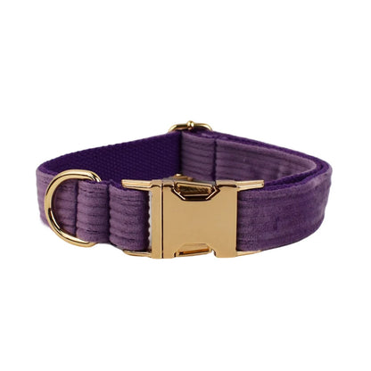 Set Collare e Guinzaglio per Cani in Corduroy Epic con Targhetta Personalizzata Incisa, Accessori per Animali Domestici, Guinzaglio per Cani in Corduroy15