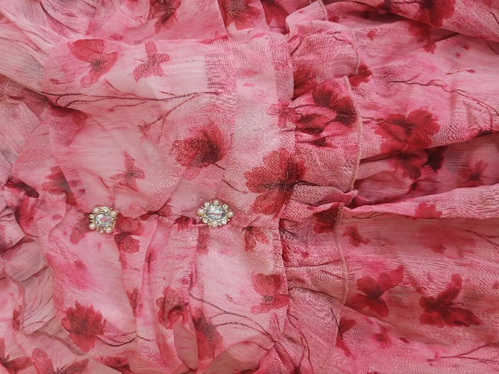 Abito Elegante Floreale da Donna a Trapezio con Pieghe, Mini Abito Sexy a Maniche Lunghe con Volant e Vita Stretta, Abiti da Sera per Vacanze e Street Style 2026