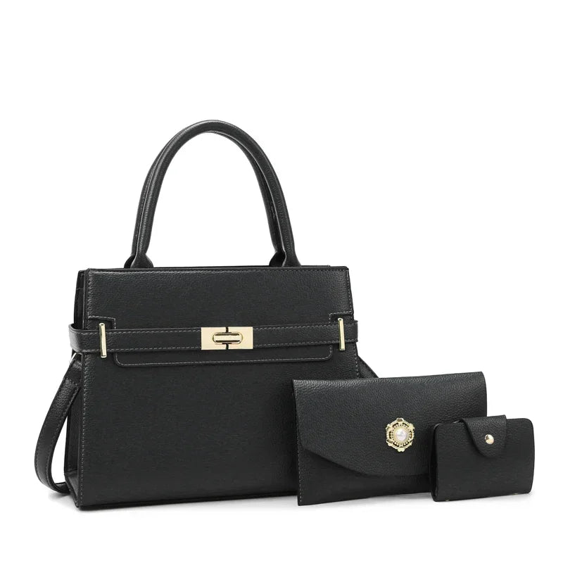 3 set o 1 borsa grande borsa da donna borse di grande capacità borse a tracolla a tracolla di lusso piccola borsa portamonete borsa in pelle di qualità calda