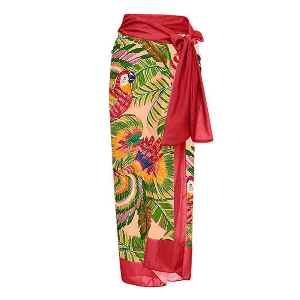 Costume da bagno floreale con stampa floreale con volant monospalla blu Set copricostume singolo micro monokini costumi da bagno sexy per ragazze Summer Beach