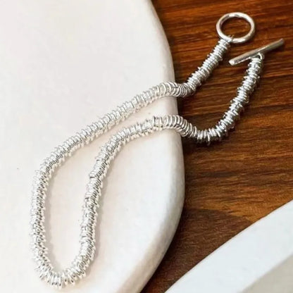 2024 New Trend Summer OT Buckle Thick Chain Jewelry Sets for Women Statement Necklace Bracelet Sexy Vocation Party Jewelry Gifts