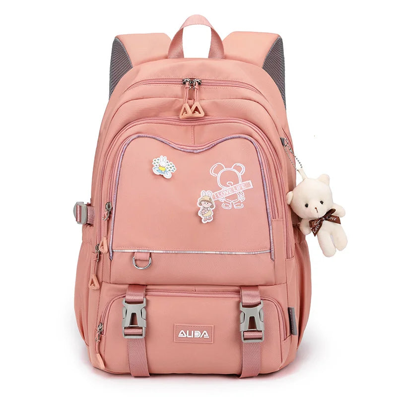 Borse da scuola per bambini per ragazze adolescenti Zaino grande Kawaii Zaino da scuola per studenti di medie dimensioni Borsa per libri Zaino da viaggio per laptop