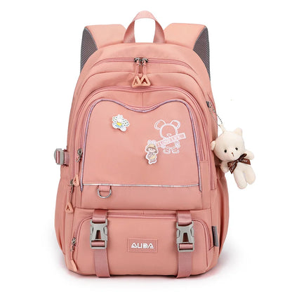 Borse da scuola per bambini per ragazze adolescenti Zaino grande Kawaii Zaino da scuola per studenti di medie dimensioni Borsa per libri Zaino da viaggio per laptop