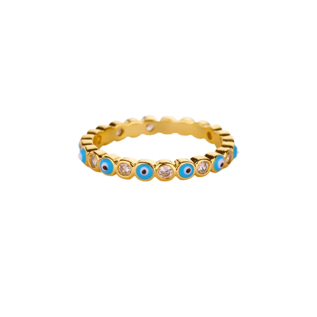 Anelli geometrici in acciaio inossidabile con zirconi bianchi per le donne Accessori regalo per gioielli con anello estetico da sposa regolabile color oro