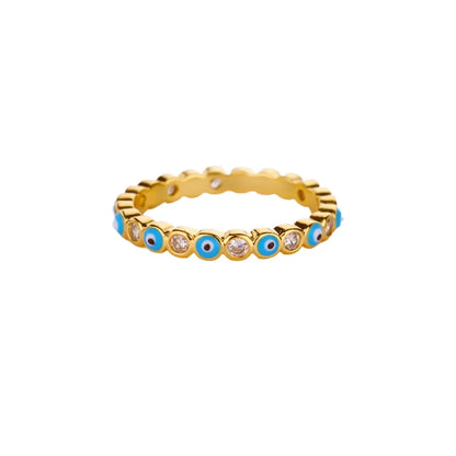 Anelli geometrici in acciaio inossidabile con zirconi bianchi per le donne Accessori regalo per gioielli con anello estetico da sposa regolabile color oro