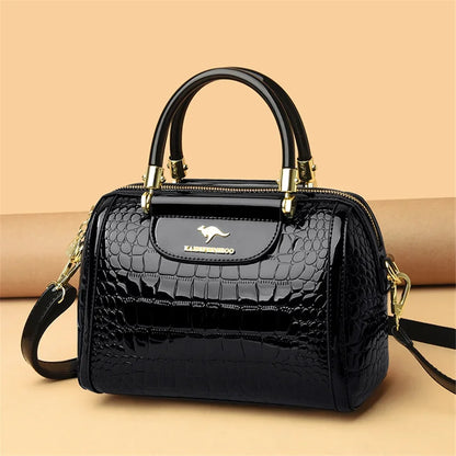 Borse di lusso in morbida pelle Borse da donna Designer 3 strati Borsa a tracolla con tracolla Sac Borsa da donna per lo shopping di grande capacità