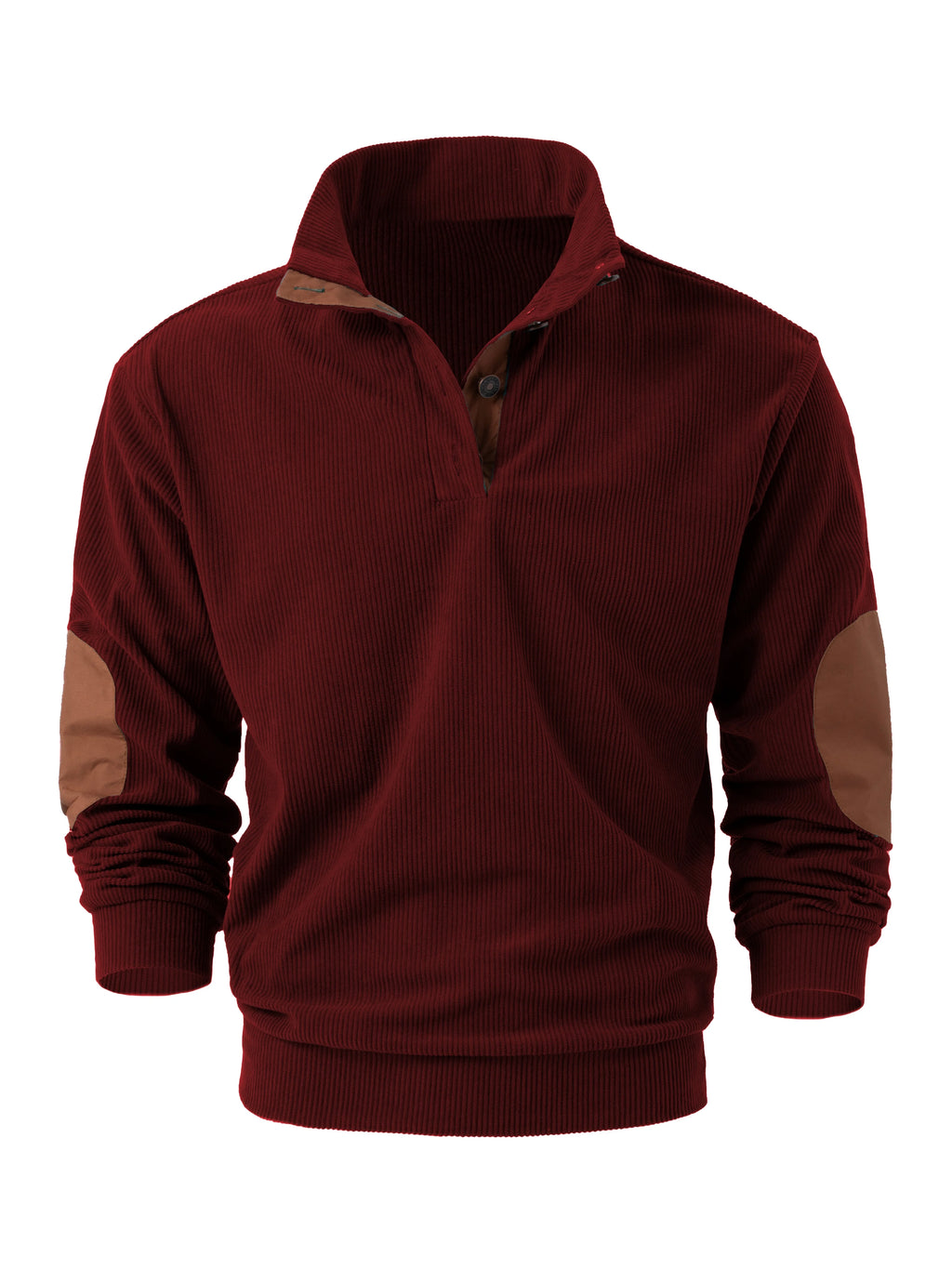 Top da uomo a maniche lunghe sportivi in tinta unita primaverili e autunnali, pullover da uomo all'aperto con colletto rialzato alla moda e casual