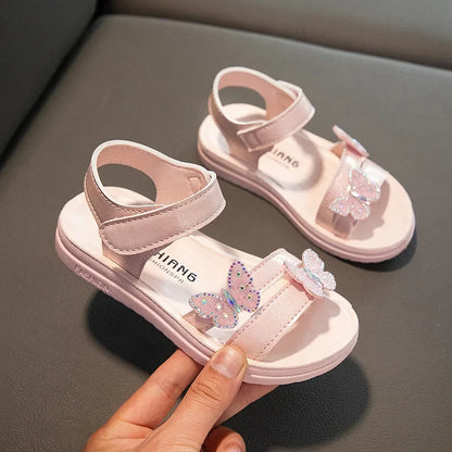 Mädchen-Sommersandalen Bunte Schleifensandalen für Kinder Rutschfeste Schuhe Mädchenschuhe verschleißfeste weiche Sohle Kostenloser Versand