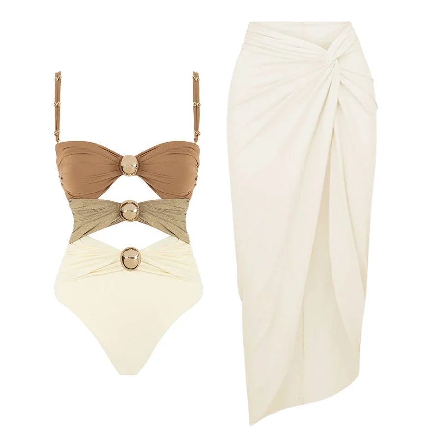 Costume da bagno floreale con stampa floreale con volant monospalla blu Set copricostume singolo micro monokini costumi da bagno sexy per ragazze Summer Beach