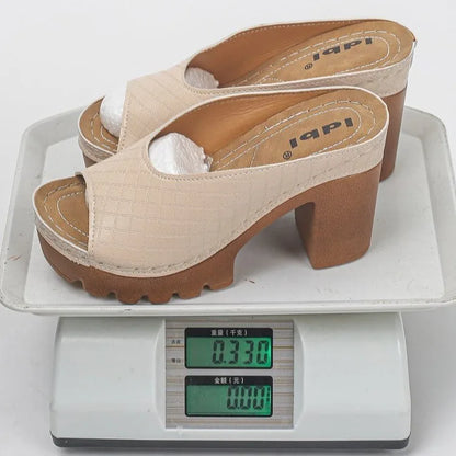 Sandales compensées d'été pour femmes, sandales à talons hauts avec plateforme, sandales compensées imperméables