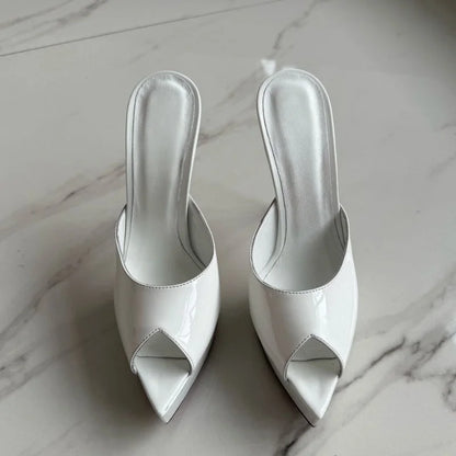 Sandali Estivi da Donna 2026 con Punta Aperta e Tacco a Spillo, Eleganti Scarpe da Ballo e da Cerimonia