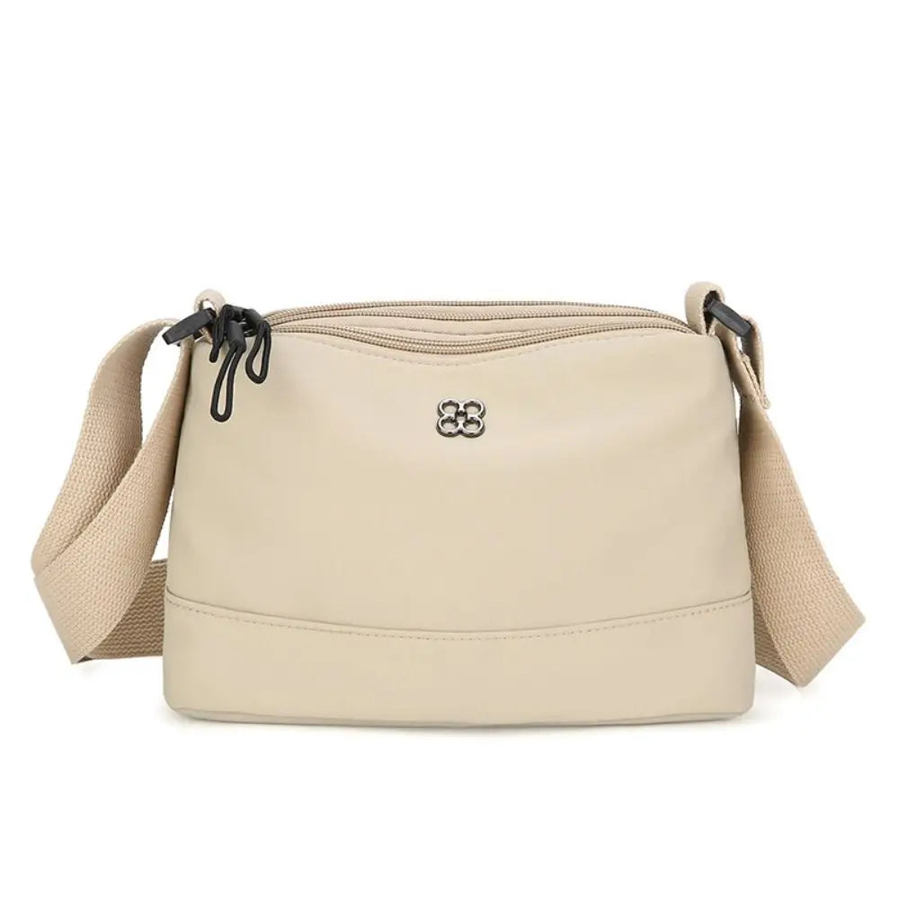 Nuova borsa a tracolla da donna in tessuto di nylon morbido Tasche multiple Borsa stile casual Borse a tracolla in tinta unita per ragazze