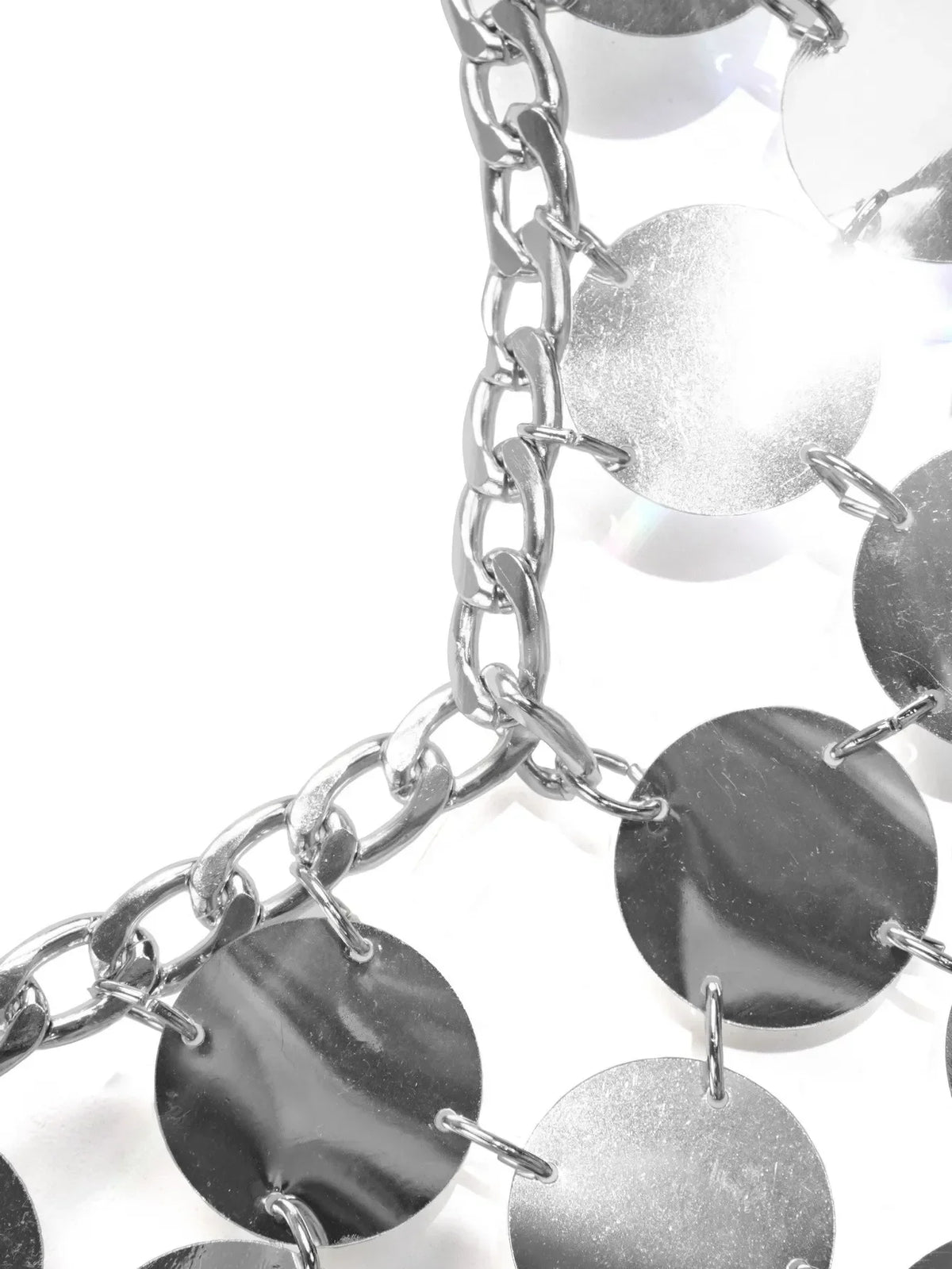 Mini abiti da donna alla moda senza maniche sexy senza schienale glitterato nero oro cotta di maglia con paillettes patchwork abito Diana Silver Disc
