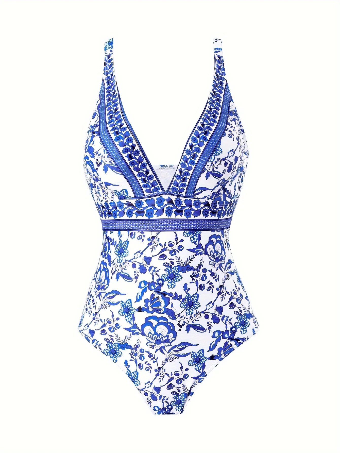 Costume da bagno floreale con stampa floreale con volant monospalla blu Set copricostume singolo micro monokini costumi da bagno sexy per ragazze Summer Beach