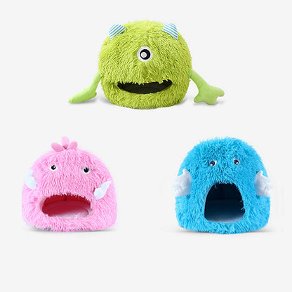 Cuccia per gatti cuccia per cani Cute Monster Cartoon Warm Plush Kitten Cushion Basket tenda Puppy Cave Nest Mat Bag forniture per animali domestici al coperto