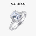 R&J 925 Solid Silver Rings For Women Wedding Jewelry Bijoux AAAAA zirconia vintage Accessories Engagement Bague Bijouterie