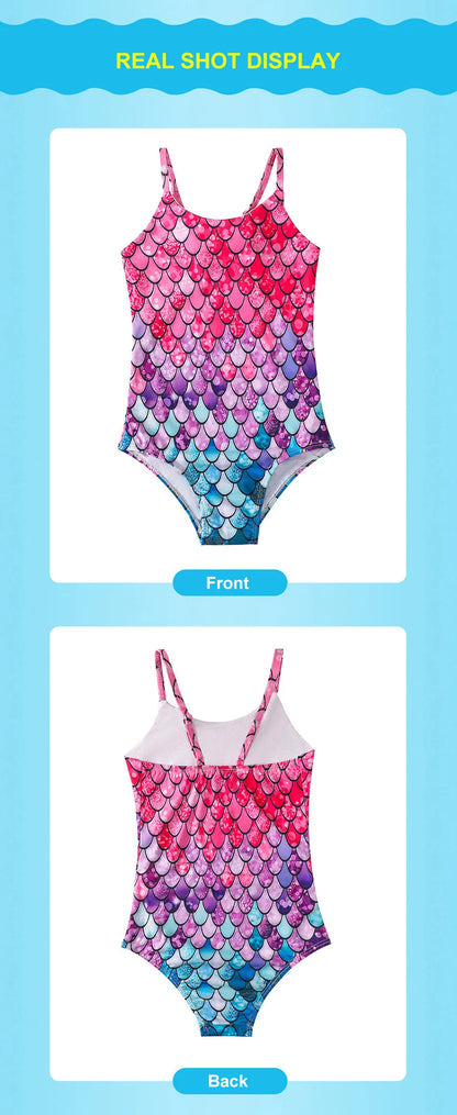 Costume da bagno a sirena per bambini costume da bagno intero per ragazze costume da bagno intero per ragazze Hot Spring Sling costume da bagno ad asciugatura rapida per sport acquatici