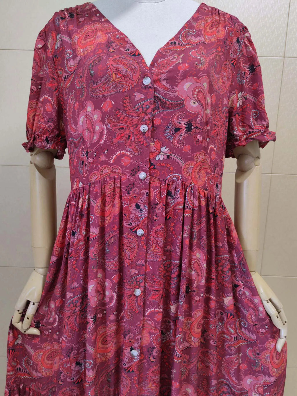 TEELYNN boho abito lungo Vintage 2023 stampa floreale Chiffon manica a tre quarti scollo a v estate Gypsy Hippie abiti da donna vestidos