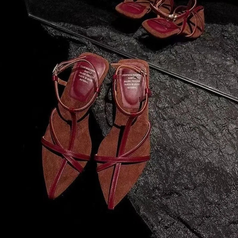 High Heels Sandalen für Damen, Sommerschuhe, Luxus Rindsleder Riemchen, Slingback, Luxus Hochzeitssandalen für Damen, Designer Damenschuhe