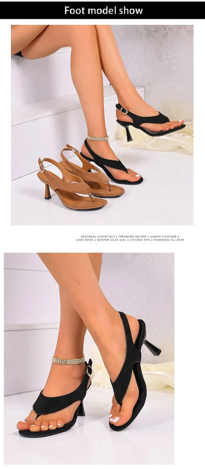 Sandales Femme Mode Talons Hauts Été 2026 avec Bride Cheville Zapatos Mujer Chaussures d'Été Escarpins Femme