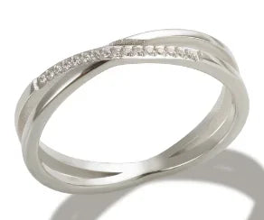 Anello minimalista con cuore d'amore in acciaio inossidabile per donna Anelli con zirconi intarsiati Gioielli di moda romantici impermeabili color oro