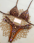 Summer Print Sexy Bikini Sets Neckholder-Schnüroberteile Strings Strandstil Badeanzug Y2k Bademode Damen Strandmode Neu