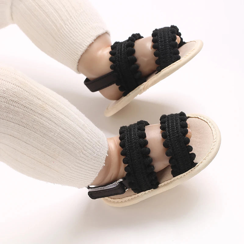   Sandali Estivi per Bambina con Suola Antiscivolo in Gomma, Scarpe Primi Passi Morbide e Traspiranti per Neonata
