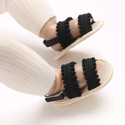   Sandali Estivi per Bambina con Suola Antiscivolo in Gomma, Scarpe Primi Passi Morbide e Traspiranti per Neonata