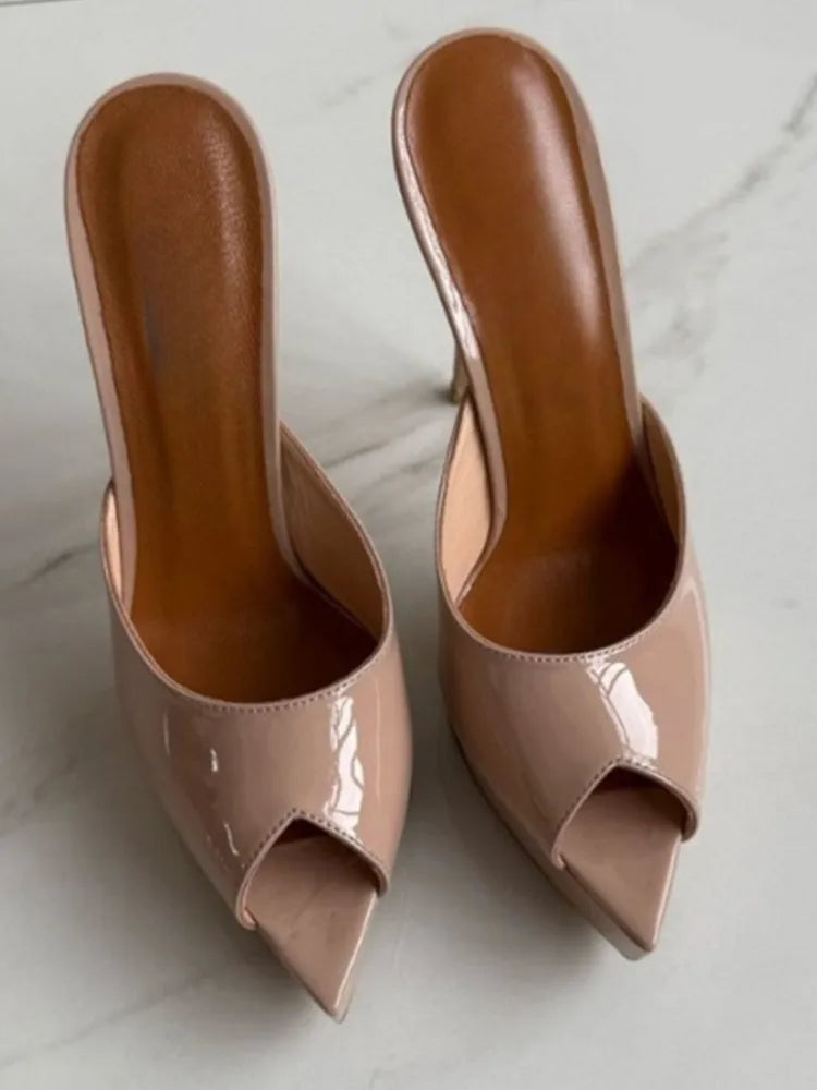 Sandali Estivi da Donna 2026 con Punta Aperta e Tacco a Spillo, Eleganti Scarpe da Ballo e da Cerimonia