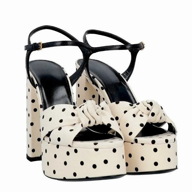 2025 Estate nuova piattaforma d'acqua con fondo spesso sandali da donna con tacco alto spesso sandali moda sexy europei e americani