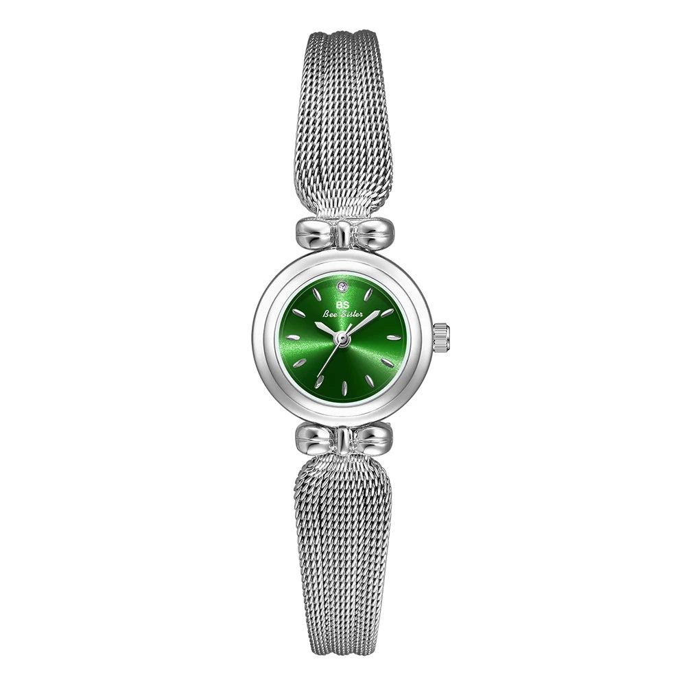 Novità in orologi da donna 2025 Orologio piccolo di lusso vintage dorato per donna Orologio da polso al quarzo in oro moda originale