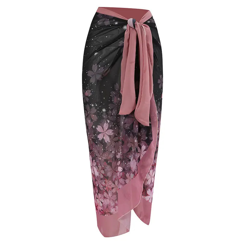 Nuovo Abito da Spiaggia Sexy con Stampa Retrò 2026, Copricostume Lungo, Gonna per Feste, Costume da Bagno, Abbigliamento da Spiaggia