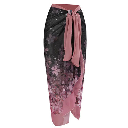 Nuovo Abito da Spiaggia Sexy con Stampa Retrò 2026, Copricostume Lungo, Gonna per Feste, Costume da Bagno, Abbigliamento da Spiaggia