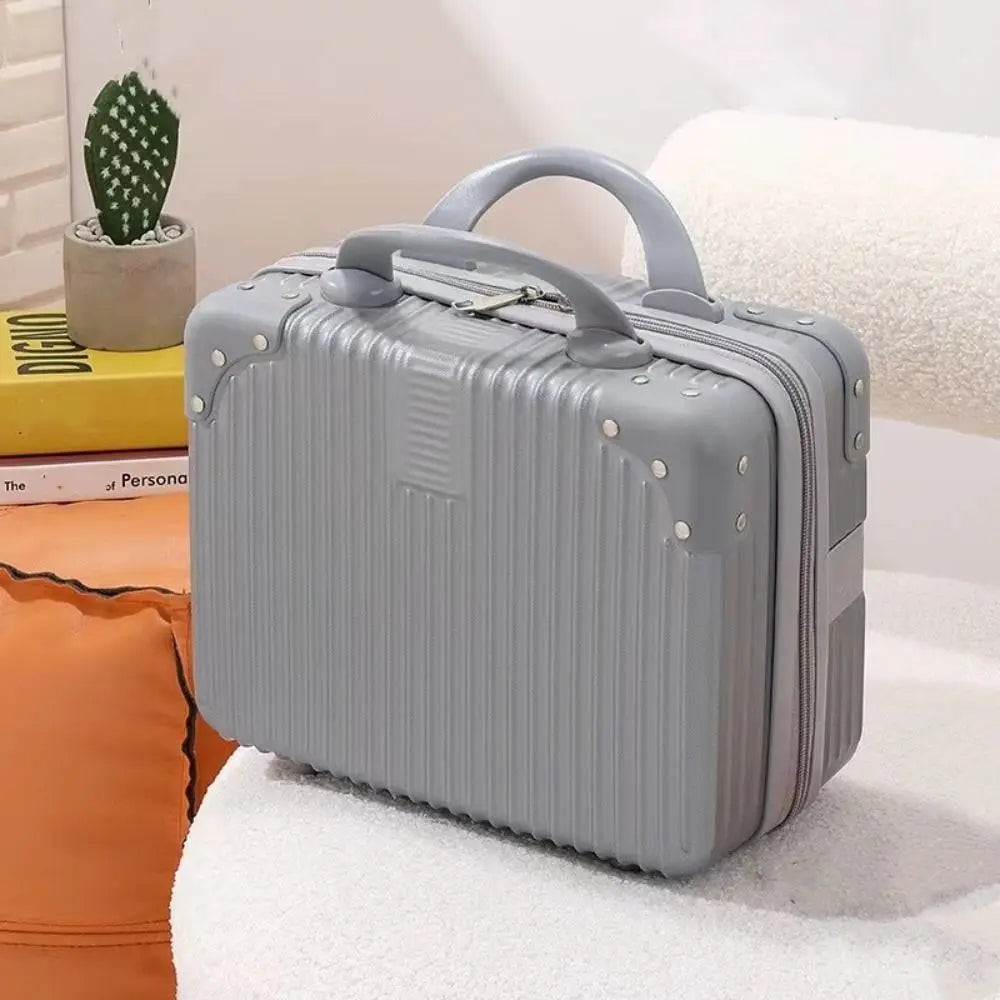 Mini valigia da viaggio leggera da 14 pollici Scatola per cosmetici Organizzatore per bagagli a mano impermeabile Custodia per trucco Piccola custodia da imbarco protettiva