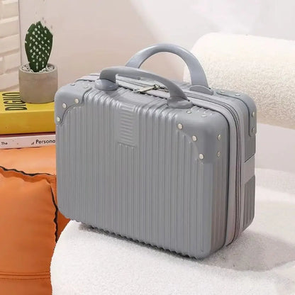 Mini valigia da viaggio leggera da 14 pollici Scatola per cosmetici Organizzatore per bagagli a mano impermeabile Custodia per trucco Piccola custodia da imbarco protettiva