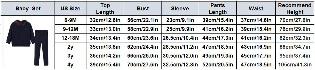 (Spedizione in 1 giorno) Collezione AW26 Denim Varsity, felpa in denim blu navy con ricami, tessuto per l'abbigliamento da giorno, abbigliamento per fratelli e sorelle