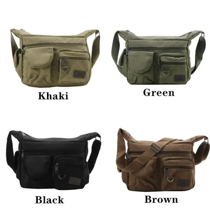 Borsa a Tracolla in Tela da Uomo, Borsa Casual da Viaggio, Borsa Messenger di Lusso, Borsa a Mano di Alta Qualità, Borsa da Petto alla Moda