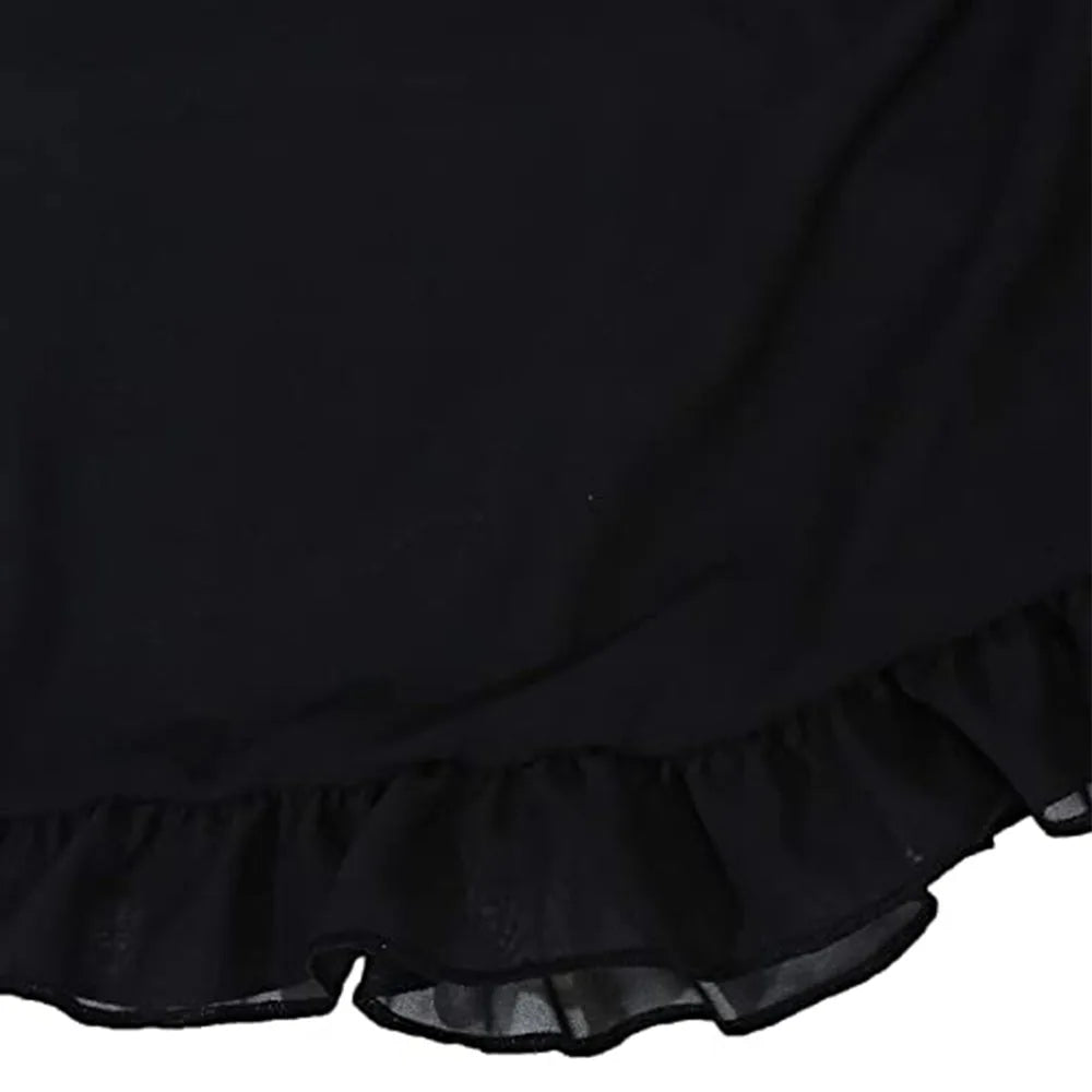 Damen Chiffon Kurze Sarongs Rüschensaum Bikini Vertuschungen Strand Badeanzug Badeanzug Wickelrock für Bademode