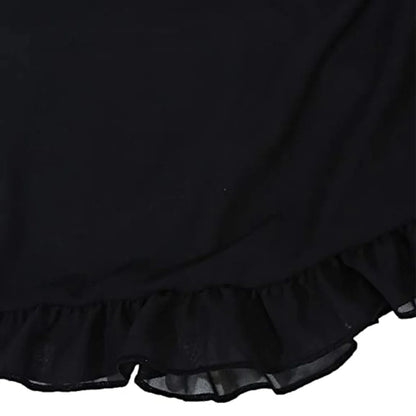 Damen Chiffon Kurze Sarongs Rüschensaum Bikini Vertuschungen Strand Badeanzug Badeanzug Wickelrock für Bademode