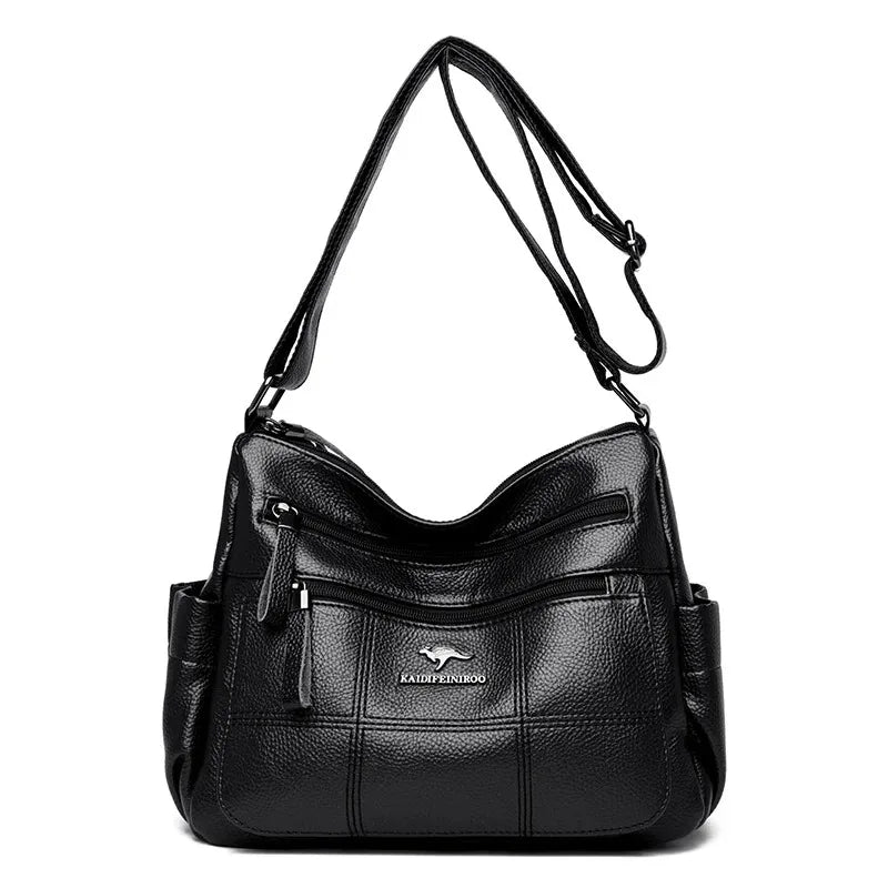 Borse di lusso in morbida pelle Borse da donna Designer 3 strati Borsa a tracolla con tracolla Sac Borsa da donna per lo shopping di grande capacità